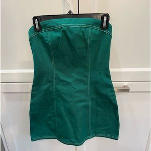 Peppermayo Weekend Uniform Drill Tube Dress/size 4/military green